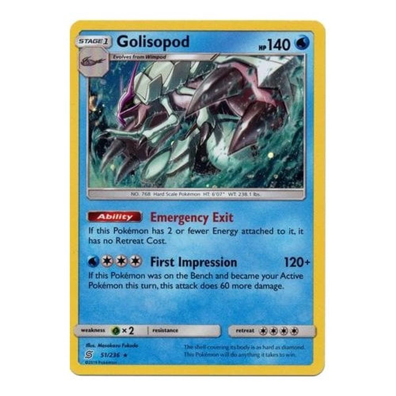 Unified Minds Golisopod [Cosmos-Holo] Pokémon card
